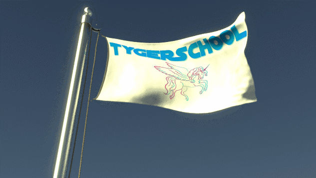 TygerSchool Waving Flag